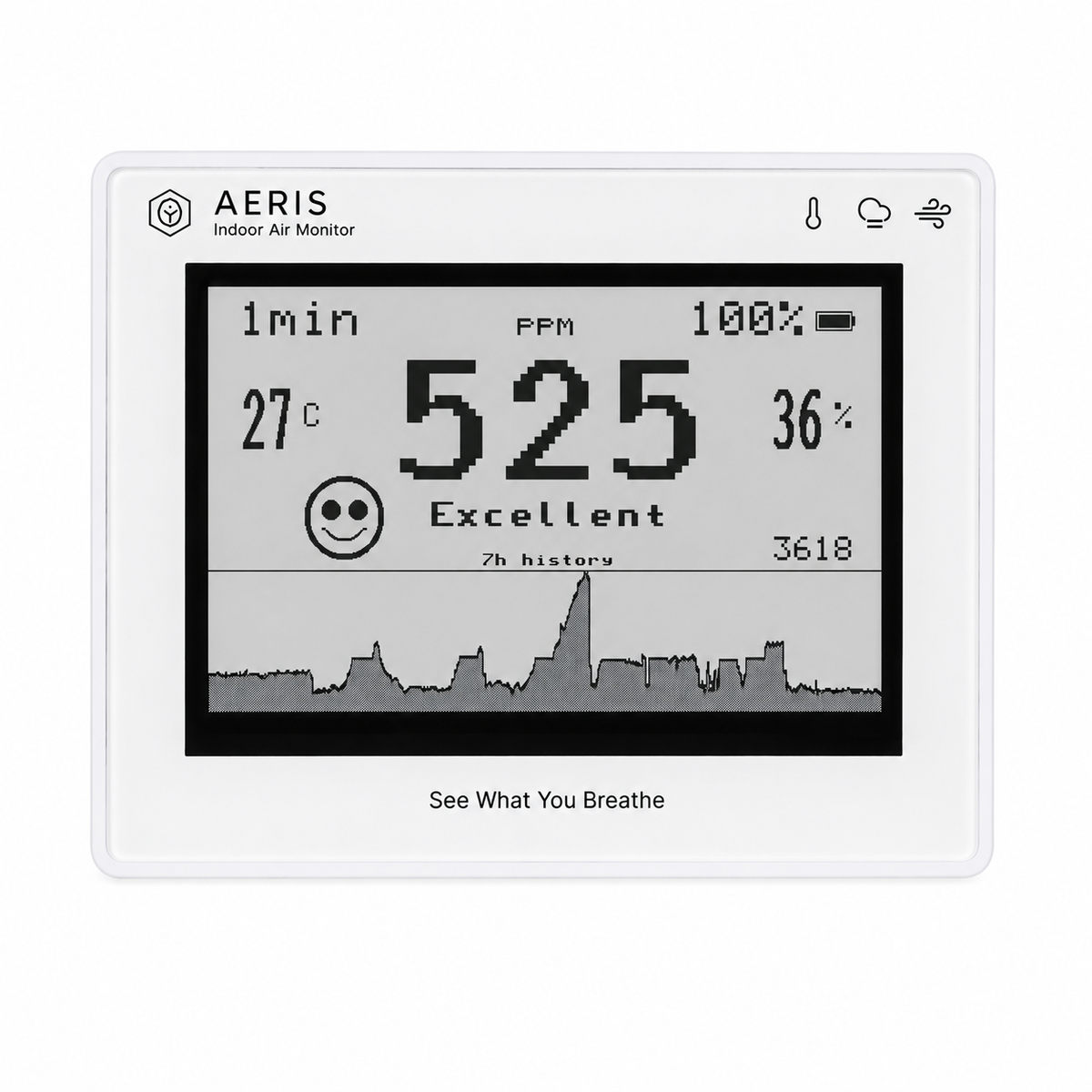 Aeris View - CO2 Monitor for Indoor Air Quality