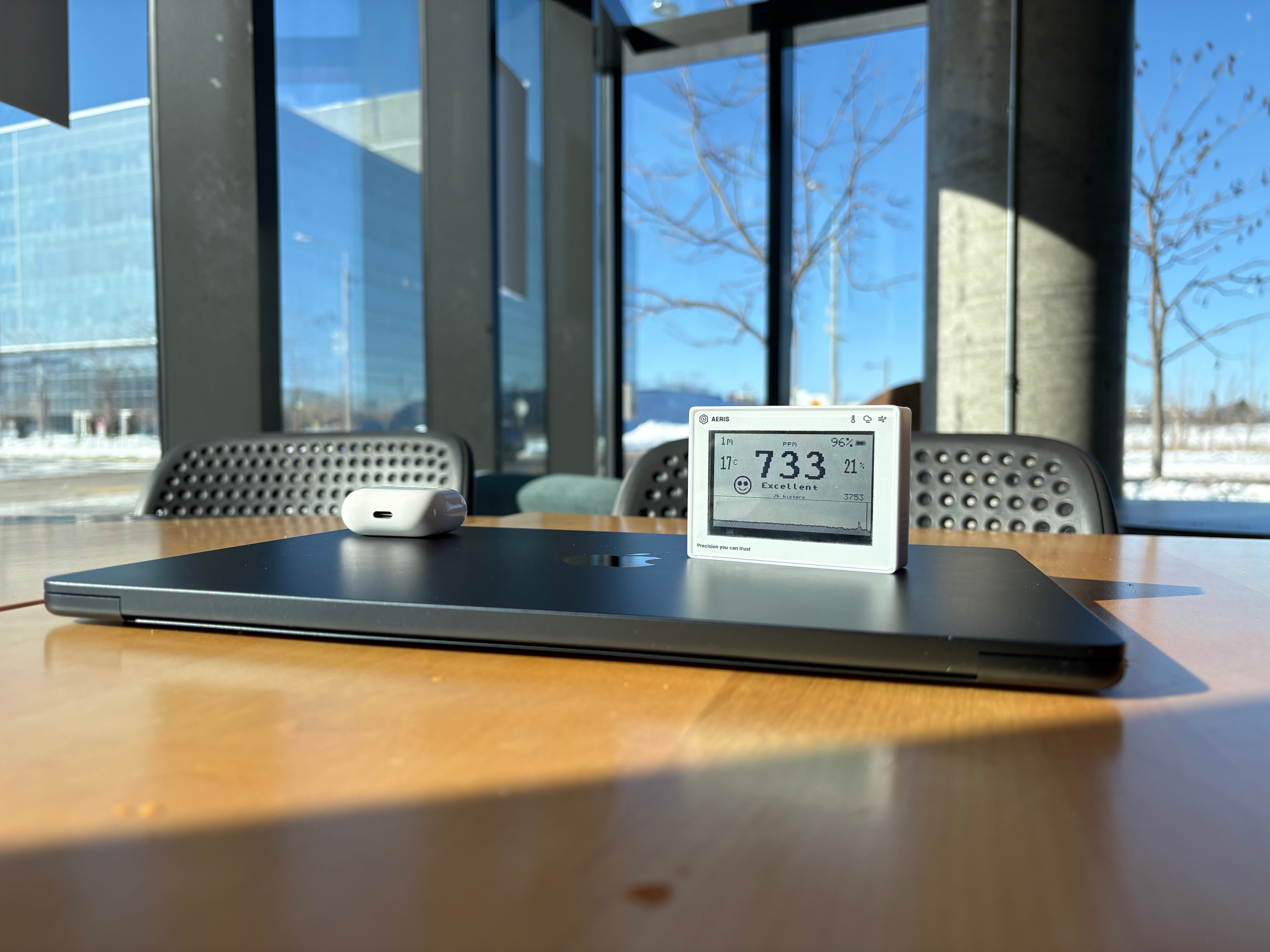 Aeris View on a desk